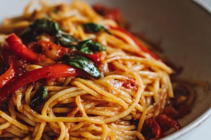 Italian Pasta with Peppers Recipe