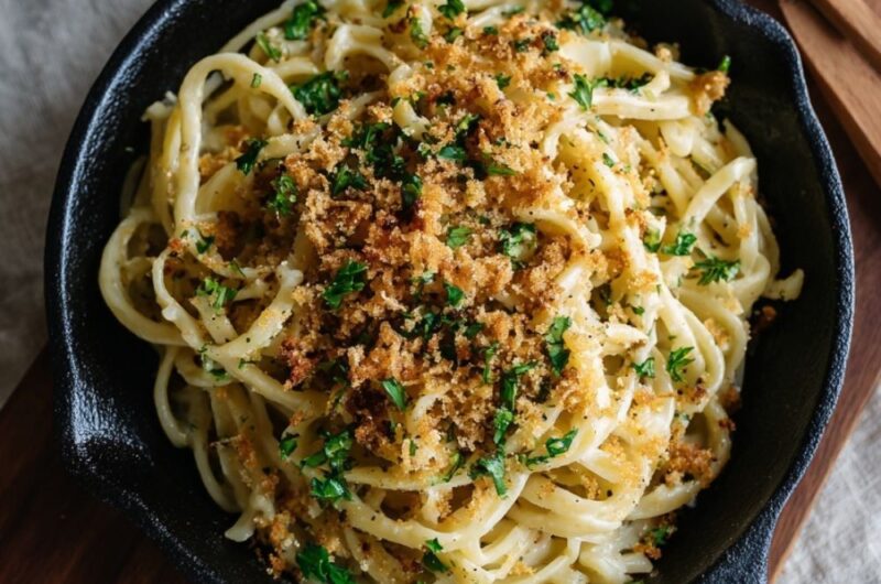Italian Sardine Pasta With Breadcrumbs