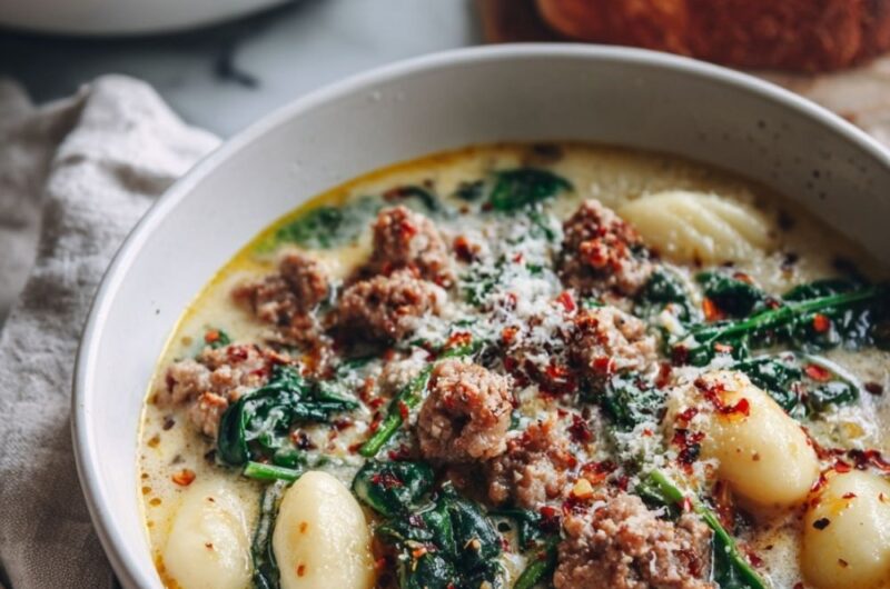 Italian Sausage Gnocchi Soup