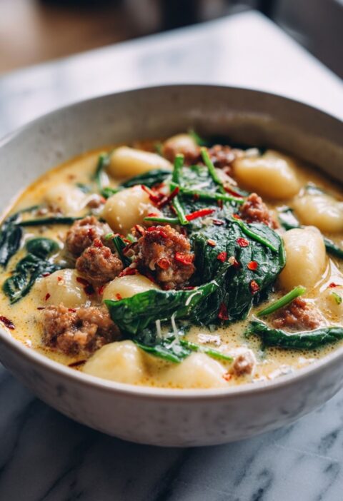 Italian Sausage Gnocchi Soup