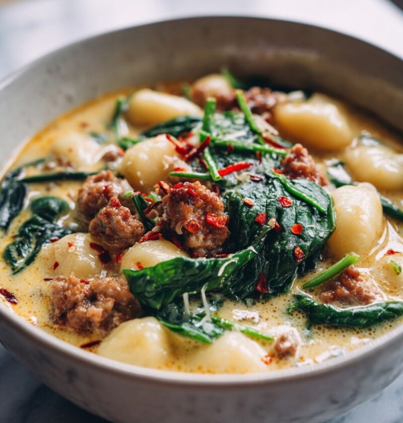 Italian Sausage Gnocchi Soup