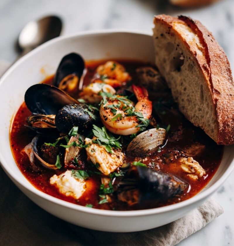 Italian Seafood Fish Stew Cioppino