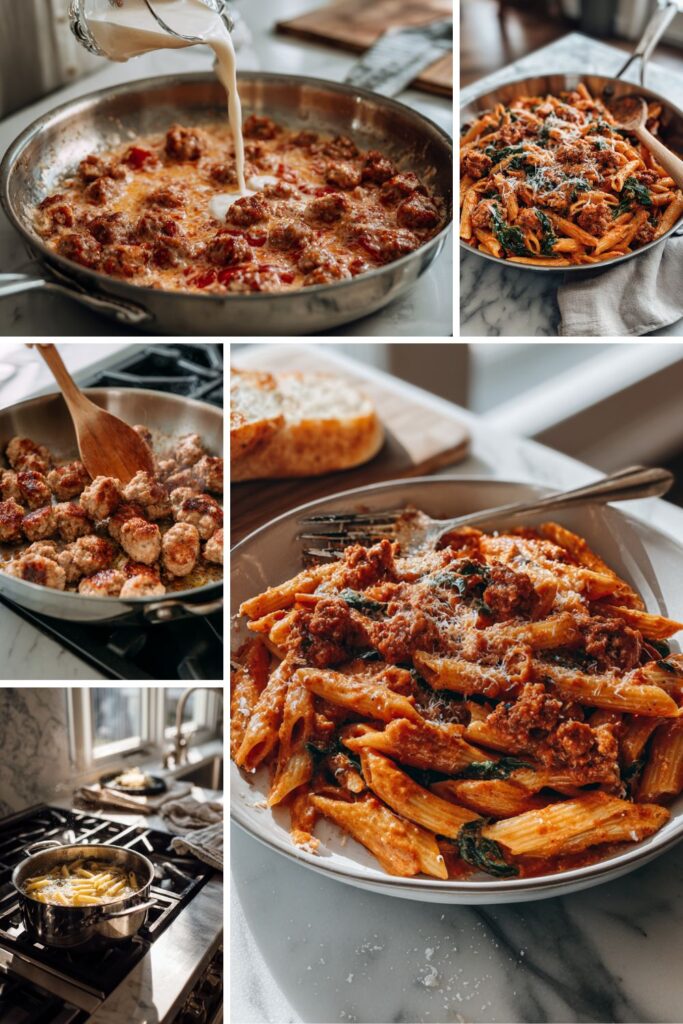Pioneer Woman Italian Creamy Sausage Pasta