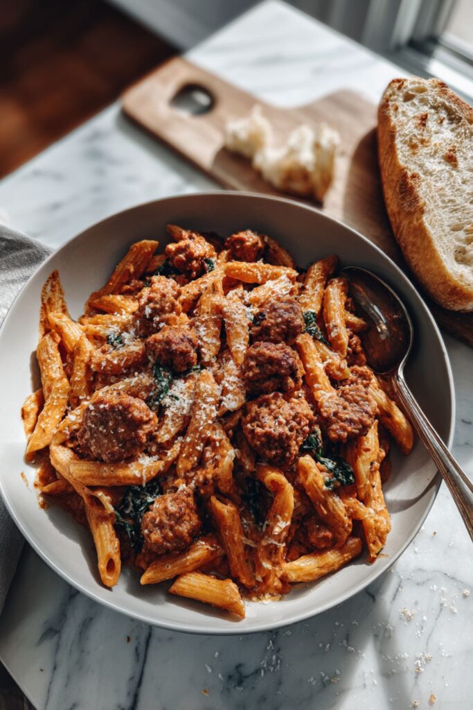Pioneer Woman Italian Creamy Sausage Pasta