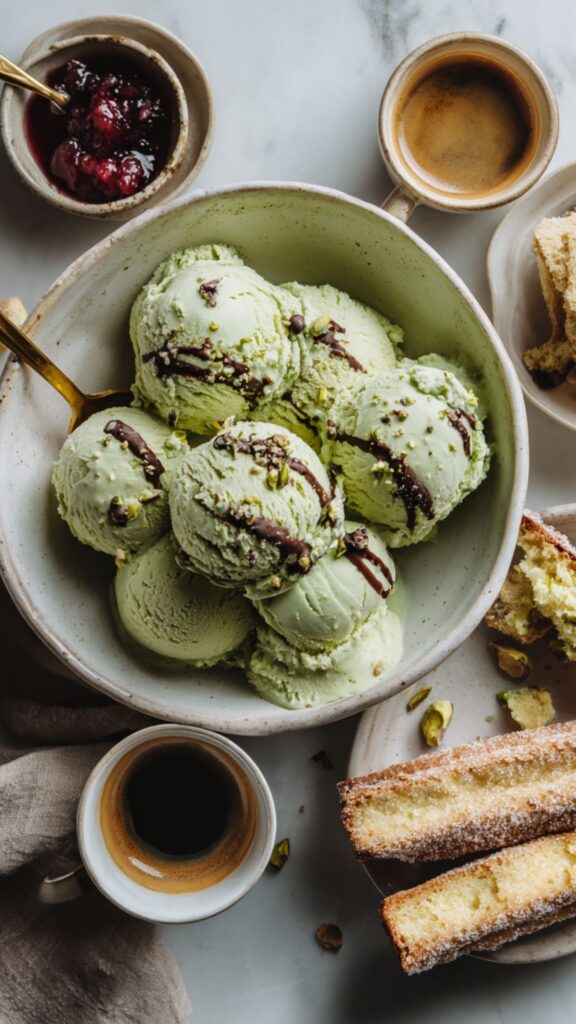Homemade Italian Pistachio Gelato Recipe
