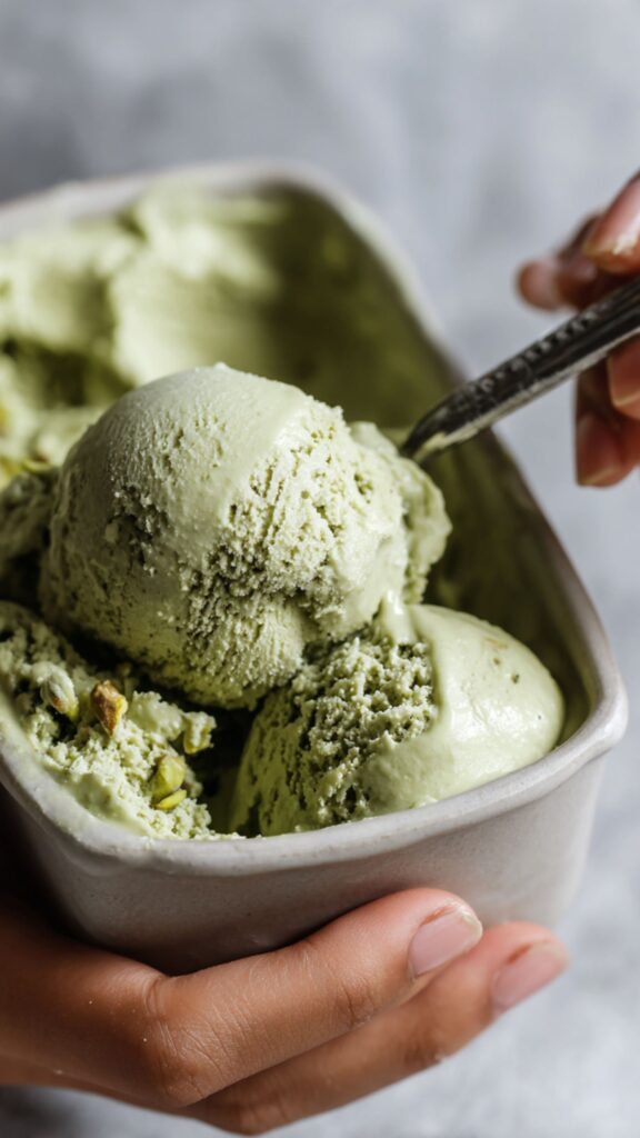 Homemade Italian Pistachio Gelato Recipe
