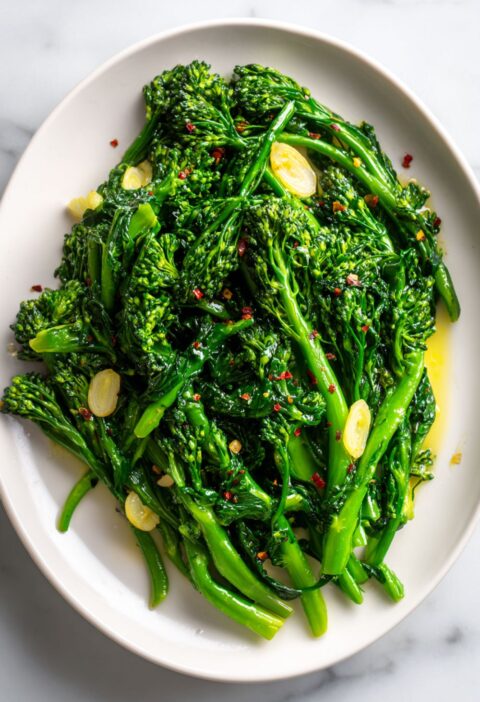 Stanley Tucci Italian Broccoli Rabe with Garlic