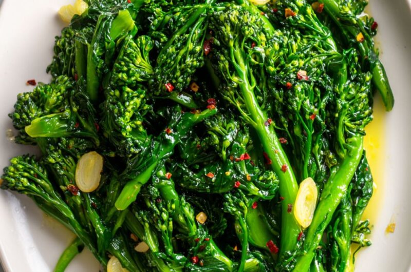 Stanley Tucci Broccoli Rabe with Garlic