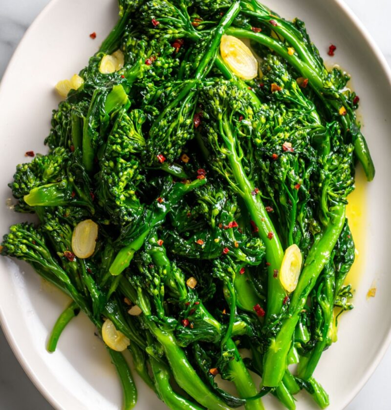 Stanley Tucci Italian Broccoli Rabe with Garlic