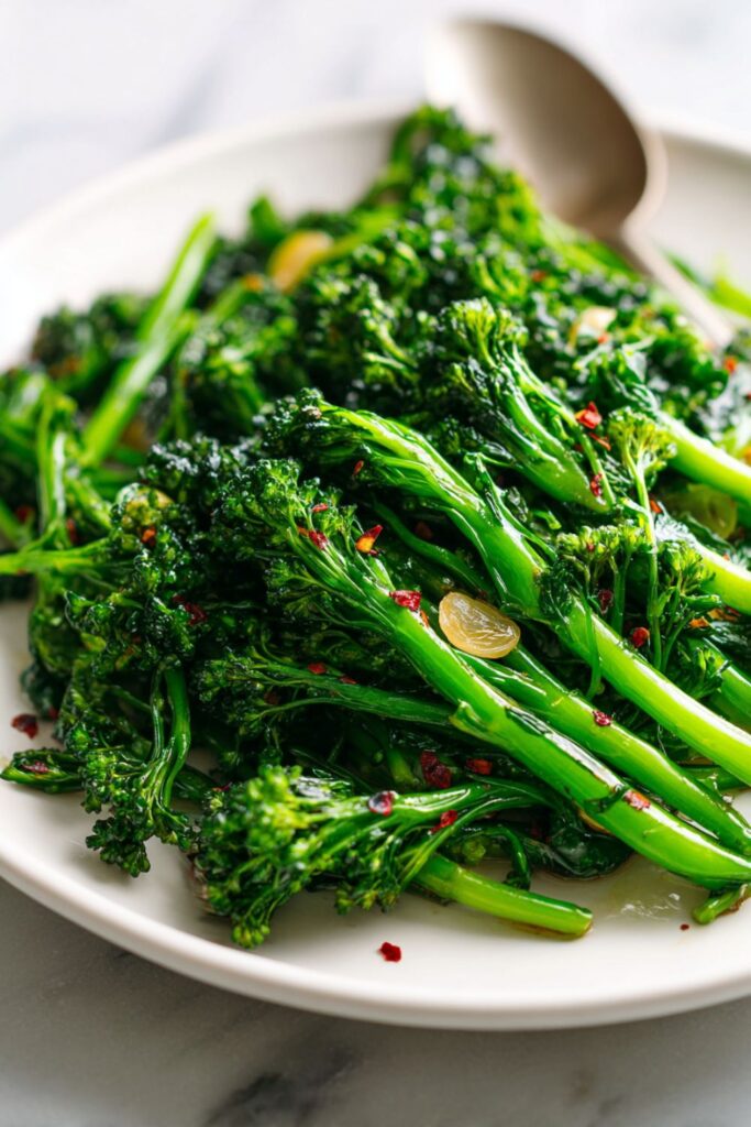 Stanley Tucci Italian Broccoli Rabe with Garlic