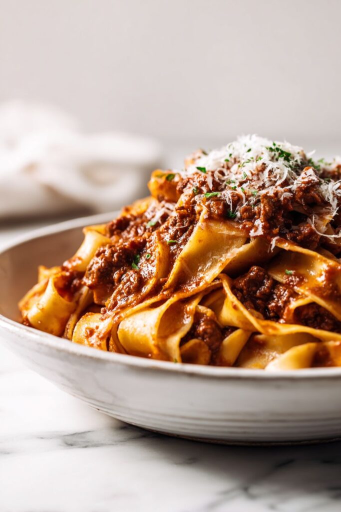Stanley Tucci Tagliatelle Bolognese