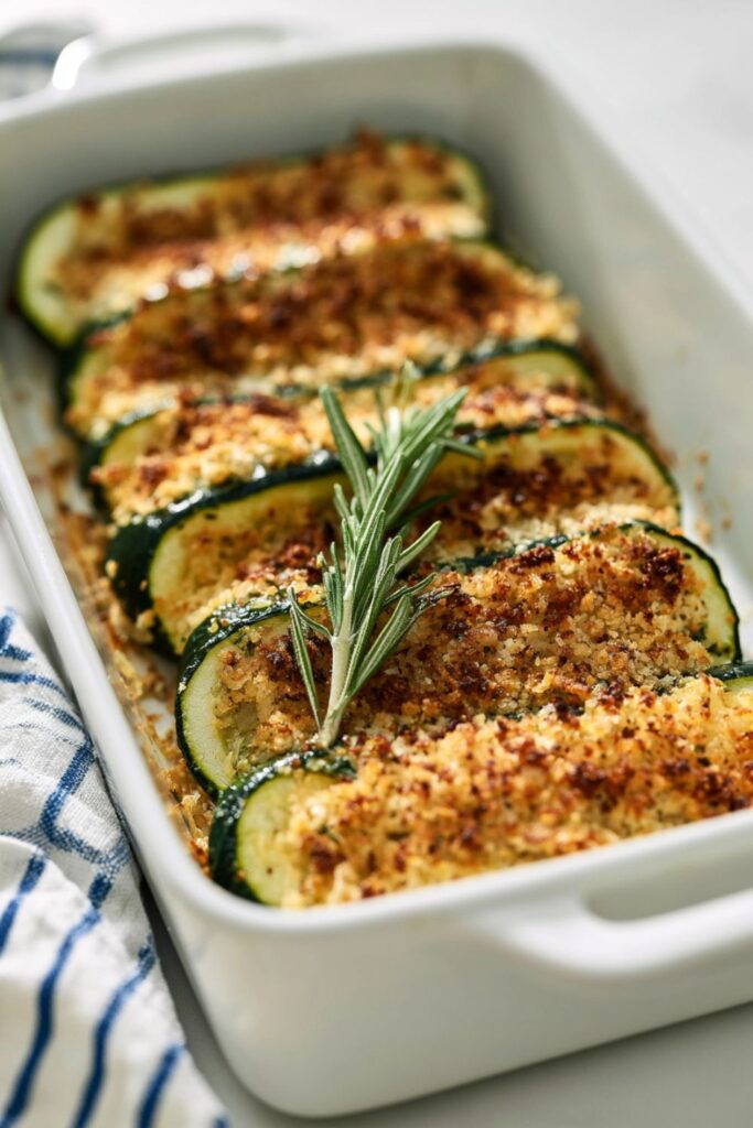 Baked Zucchini with Rosemary