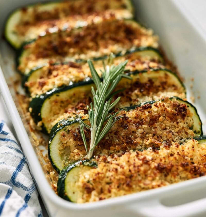 Baked Zucchini with Rosemary