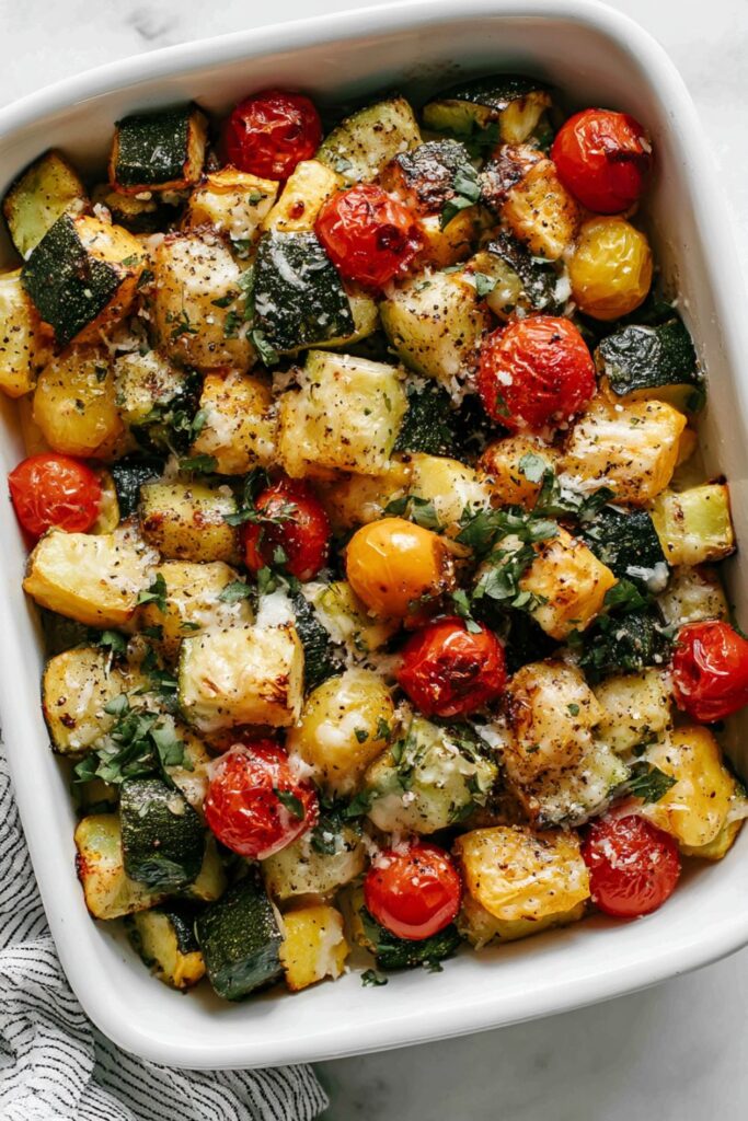 Baked Zucchini with Tomatoes