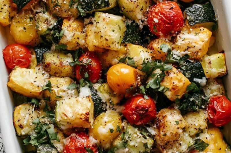 Baked Zucchini with Tomatoes