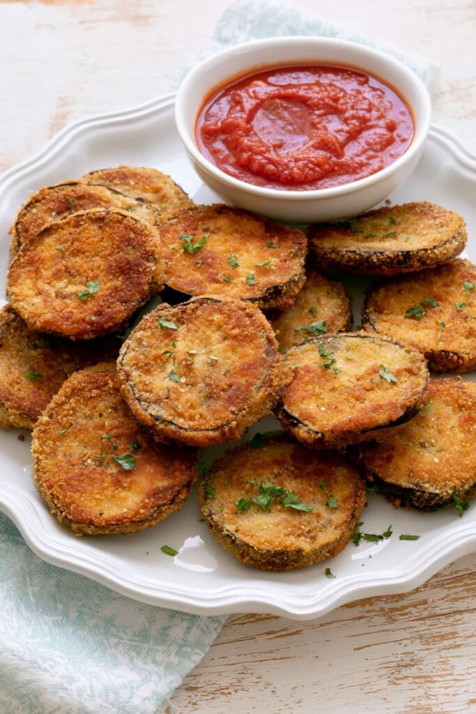 Fried Eggplant Slices