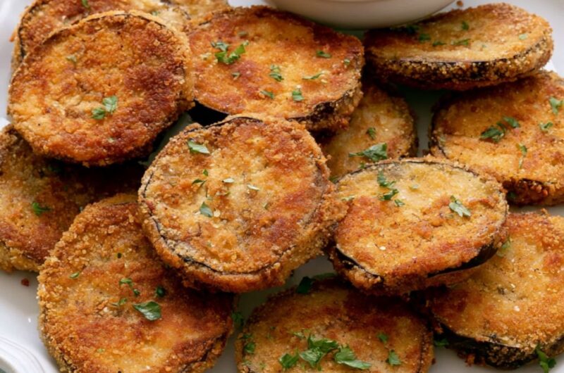Fried Eggplant Slices