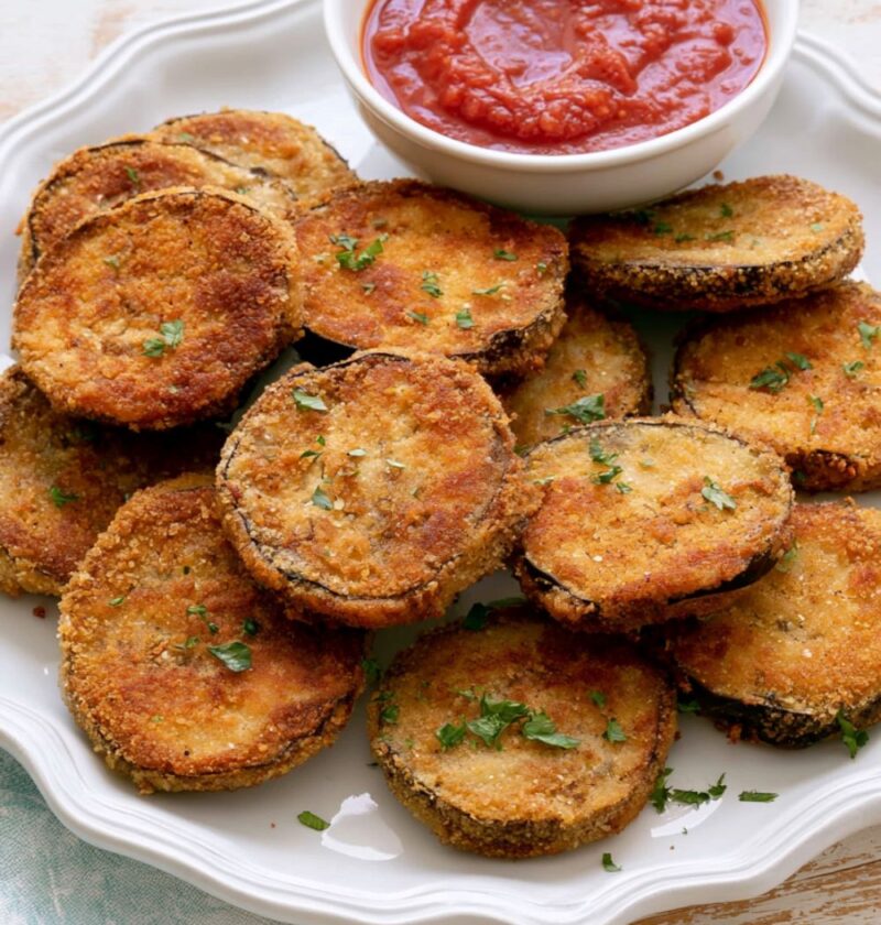 Fried Eggplant Slices