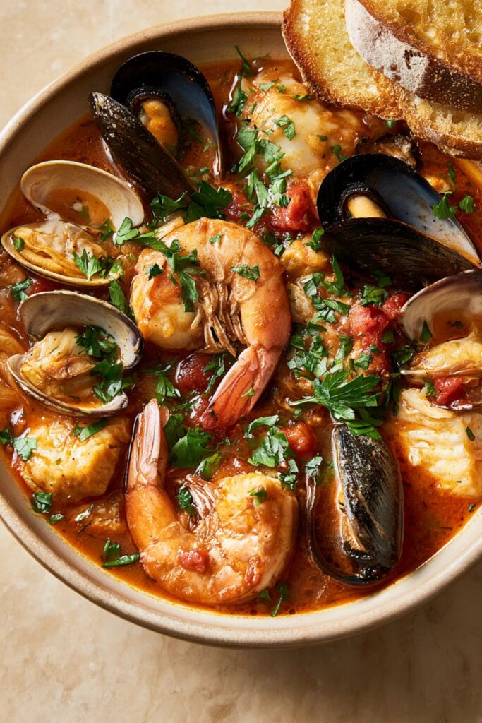 Italian Seafood Fish Stew Cioppino