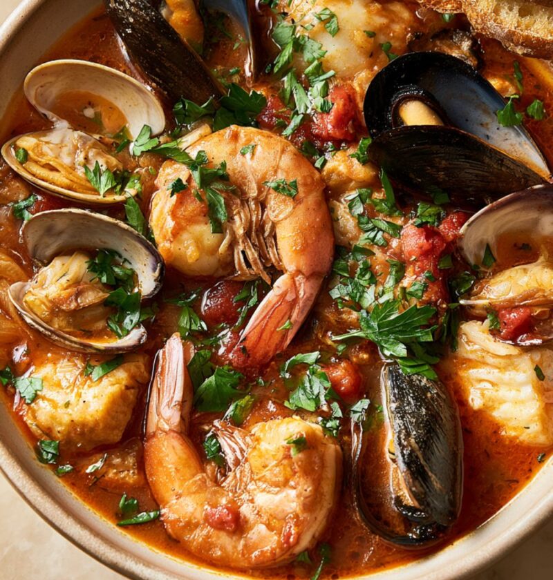 Italian Seafood Fish Stew Cioppino