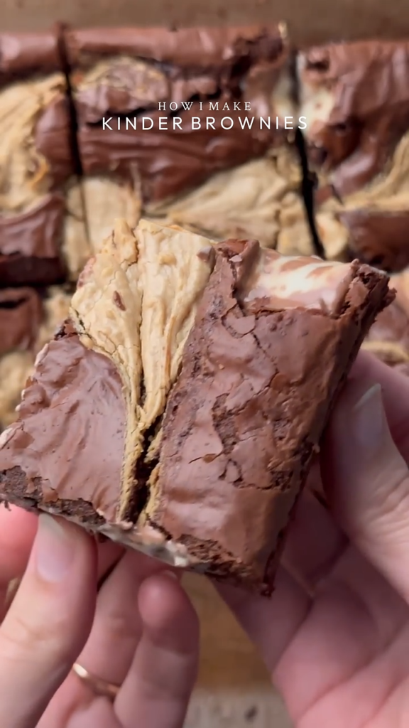 Kinder brownie recipe