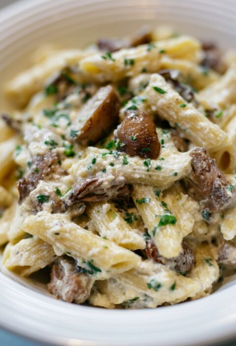 Mushroom Ricotta Pasta