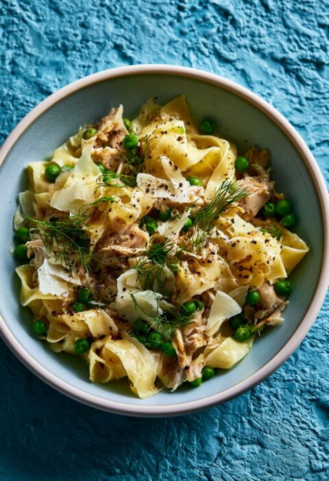 Pappardelle Pasta with Peas