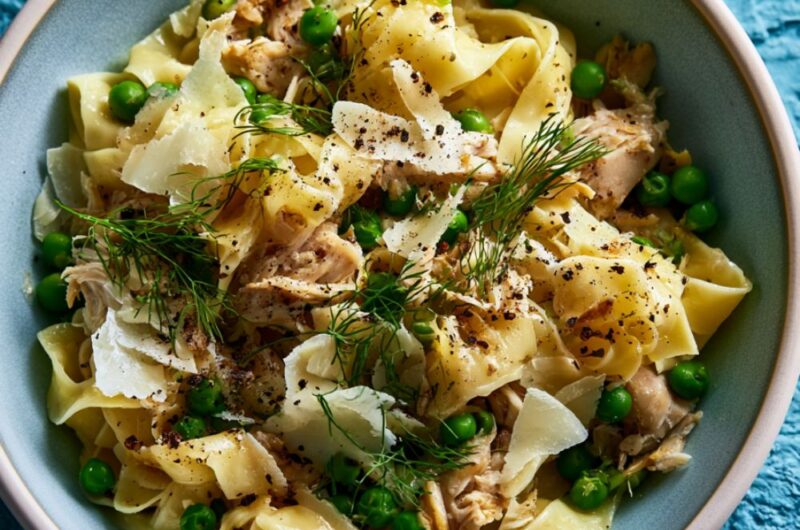 Pappardelle Pasta with Peas