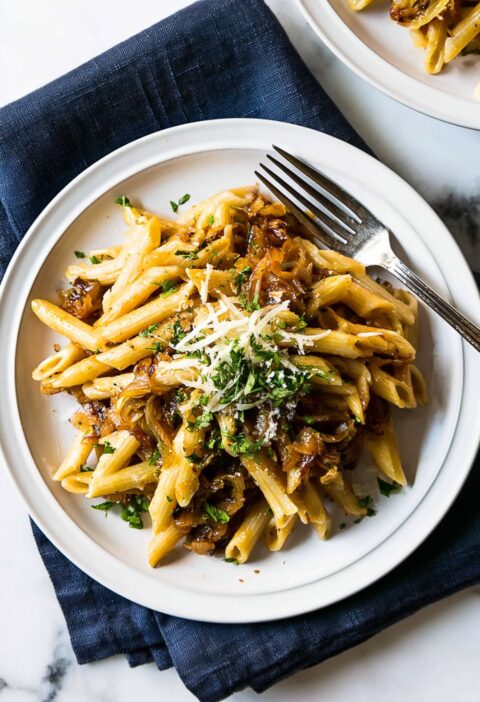Pasta with Caramelized Onions