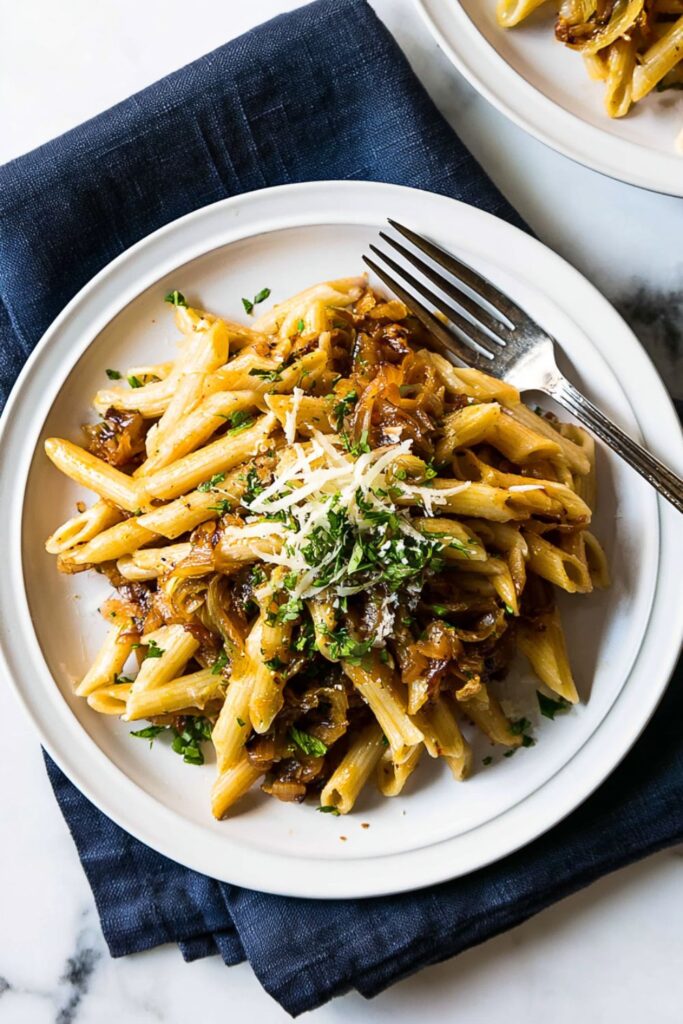 Pasta with Caramelized Onions