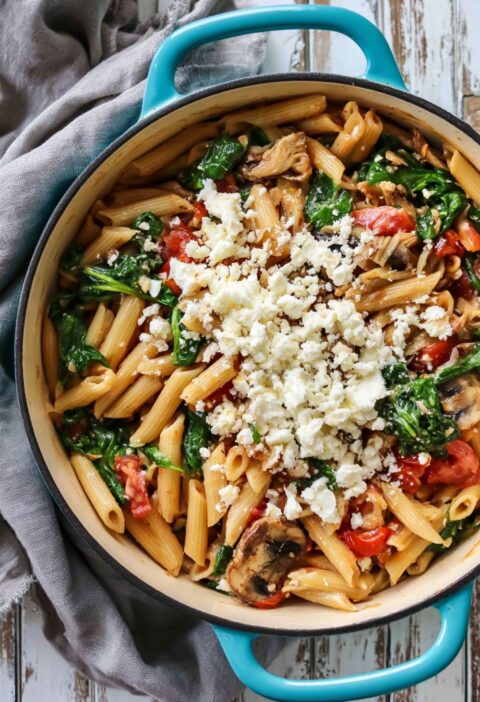 Spinach Feta Pasta