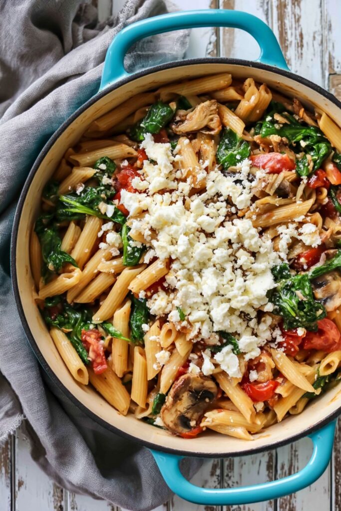 Spinach Feta Pasta