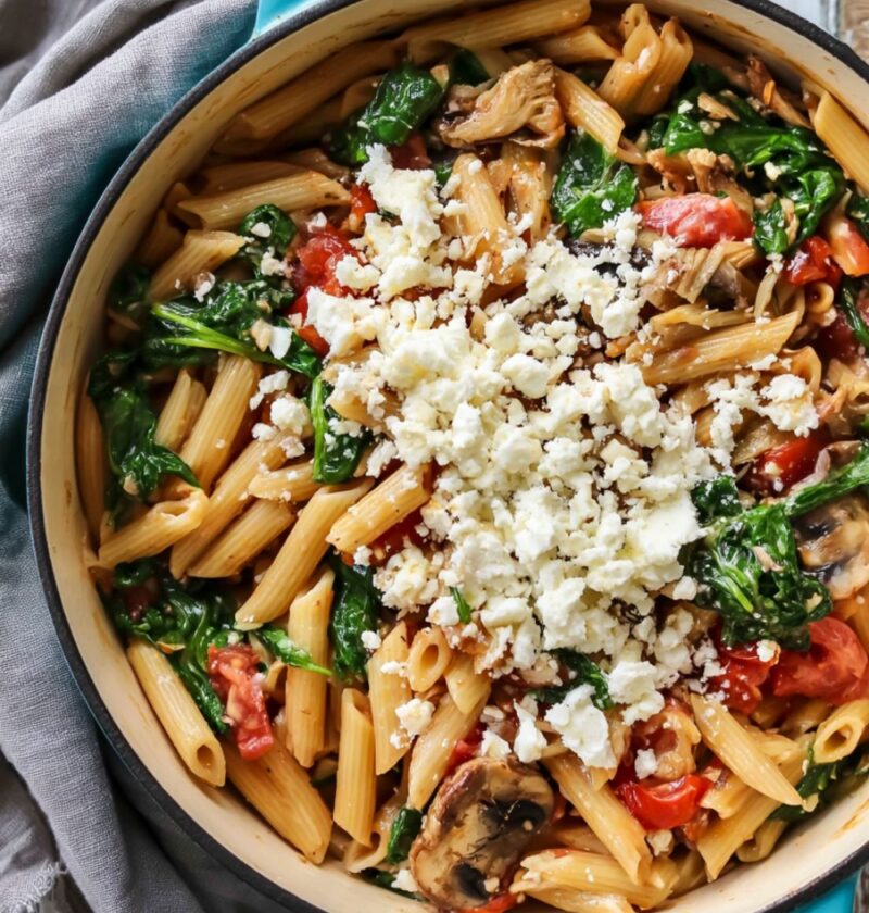 Spinach Feta Pasta