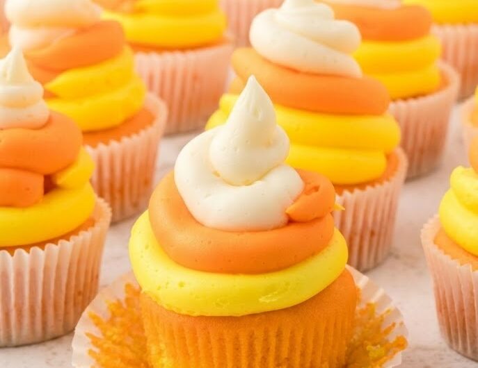 Candy Corn Cupcakes