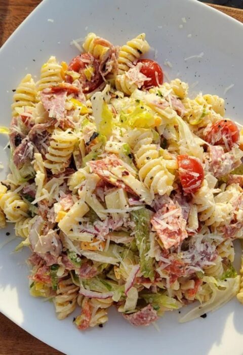 Easy Chopped Italian Pasta Salad Recipe
