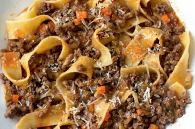 Pappardelle with Meat Sauce