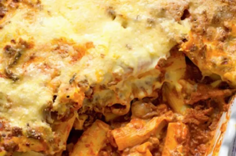 Rigatoni with Rich Bolognese Sauce