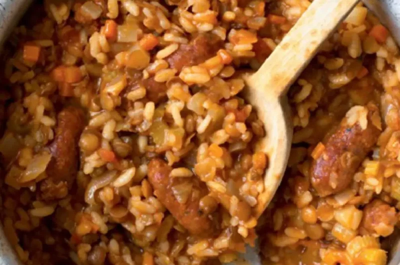 Risotto with Lentils and Sausages
