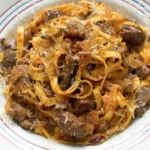 Tagliatelle with Radicchio and Arugula