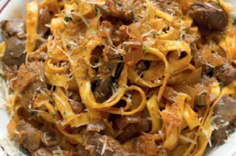 Tagliatelle with Chicken Livers